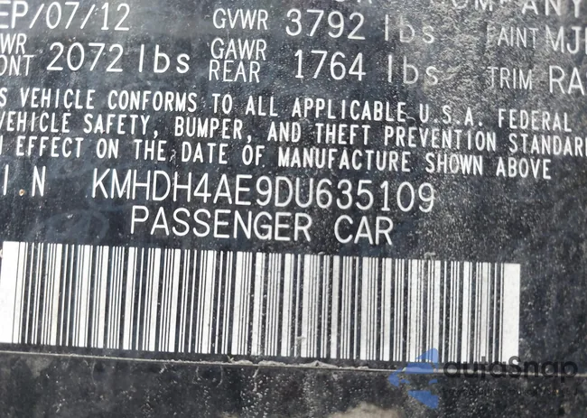 KMHDH4AE9DU635109: 42215672