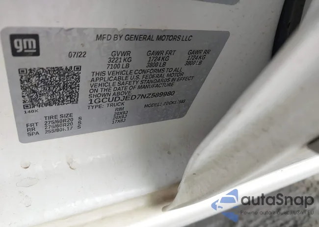 1GCUDJED7NZ589980: 42215677