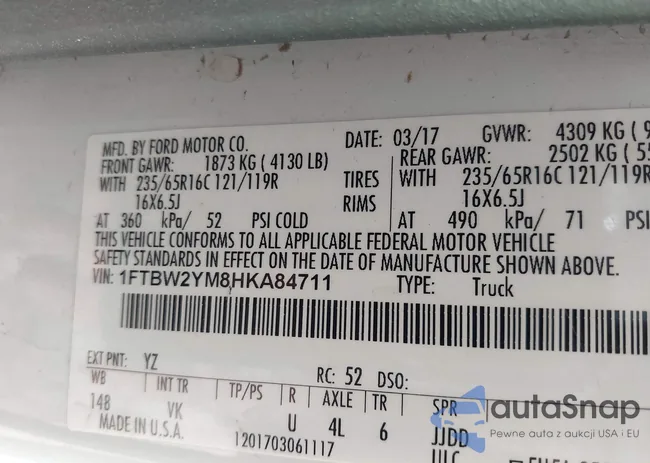 1FTBW2YM8HKA84711: 42215798