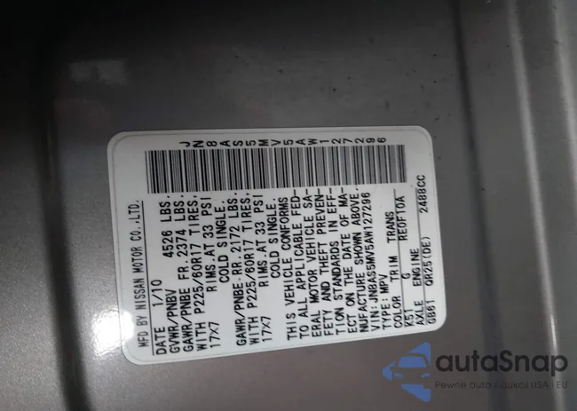 JN8AS5MV5AW127296: 42215907
