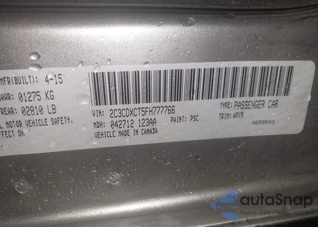 2C3CDXCT5FH777766: 42215910