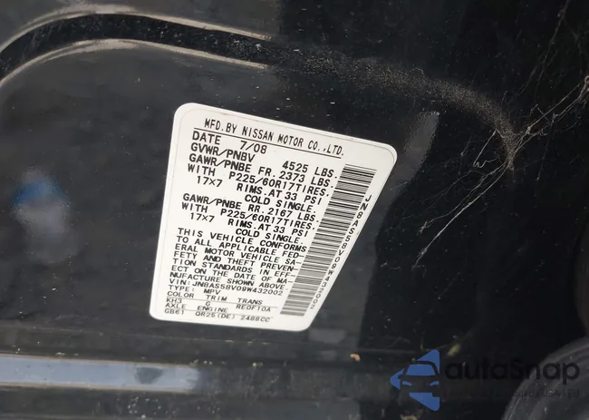 JN8AS58V09W432002: 42215057