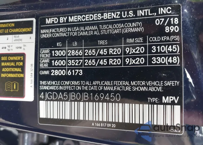 4JGDA5JB0JB169450: 42215212