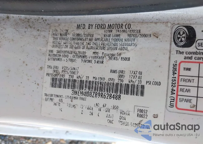 3MEHM08Z89R628488: 42215340