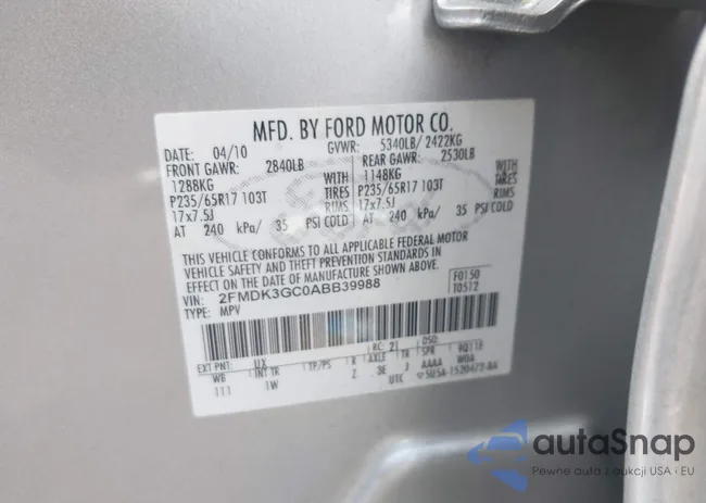 2FMDK3GC0ABB39988: 42216765