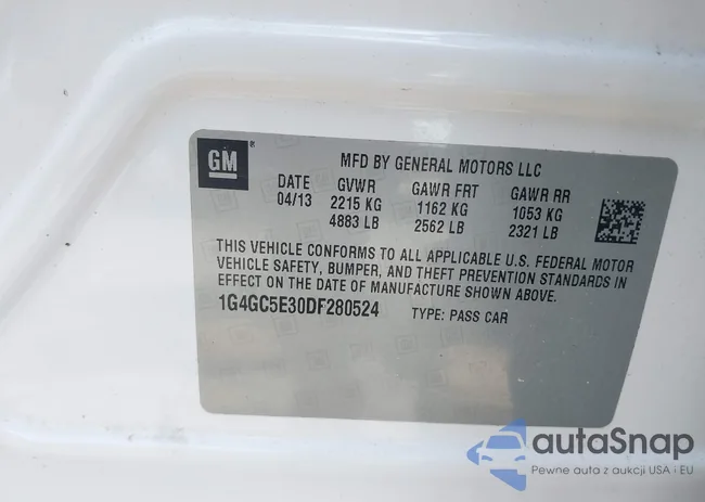 1G4GC5E30DF280524: 42216828