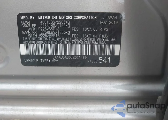 JA4AD3A30LZ021489: 42216852