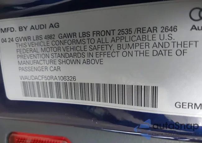 WAUDACF50RA106326: 42216147