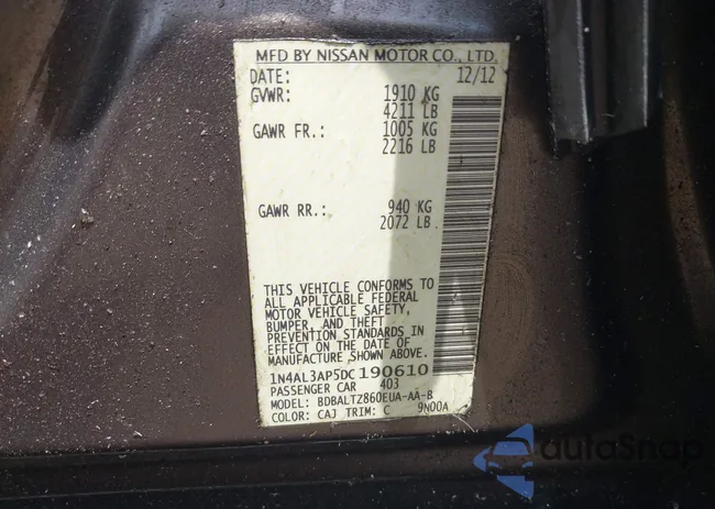 1N4AL3AP5DC190610: 42216354