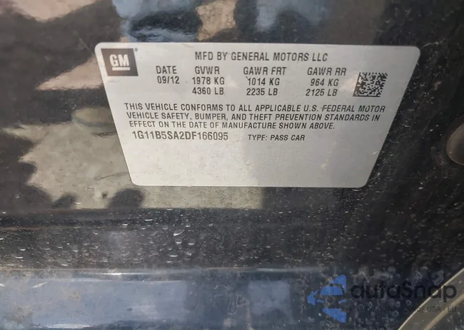 1G11B5SA2DF166095: 42216402