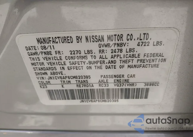 JN1CV6AP6CM620395: 42217672