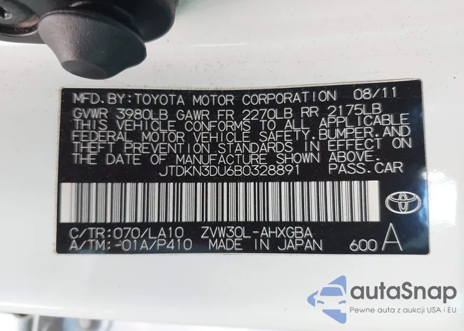 JTDKN3DU6B0328891: 42217820