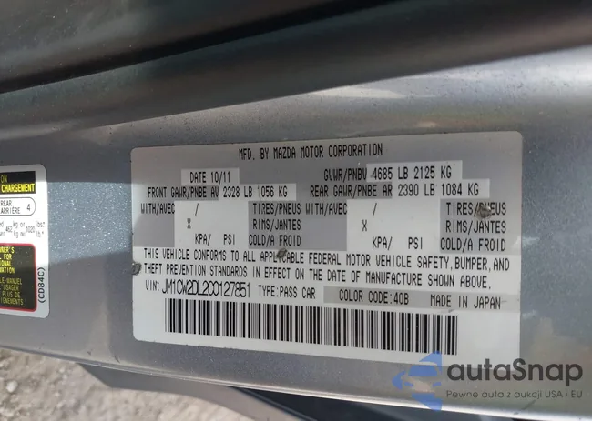 JM1CW2DL2C0127851: 42217090