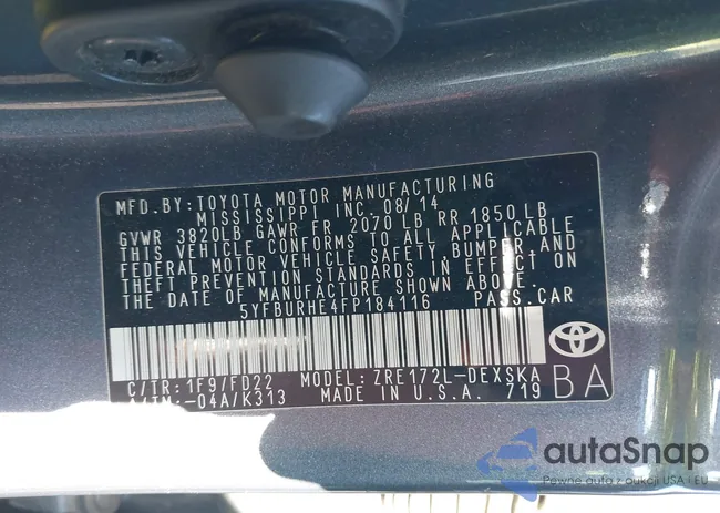 5YFBURHE4FP184116: 42218498