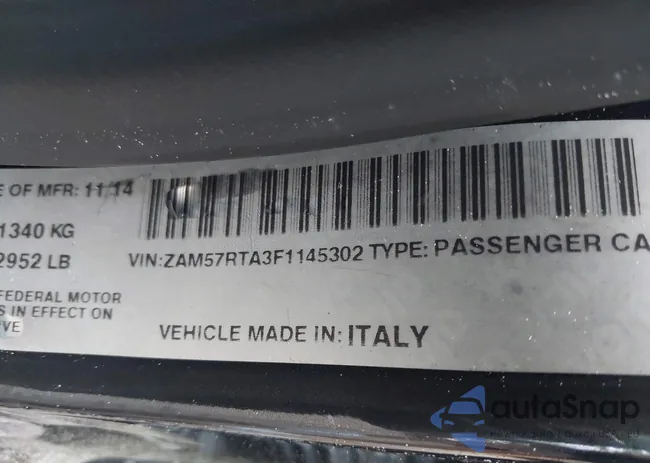 ZAM57RTA3F1145302: 42218603