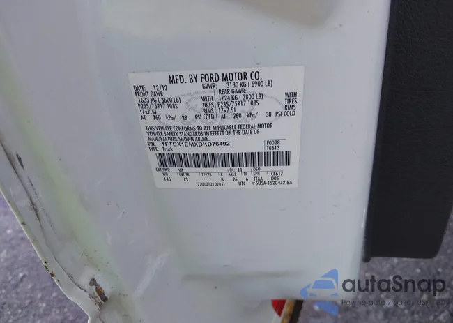 1FTEX1EMXDKD76492: 42218680