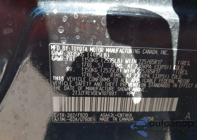 2T3ZFREV0EW107891: 42218706