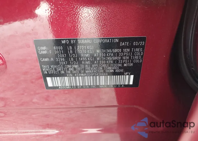 4S4WMASD0P3426666: 42218140