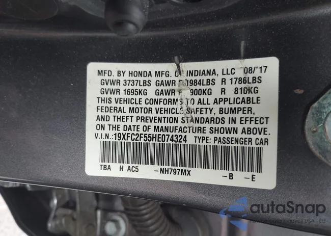 19XFC2F55HE074324: 42218158