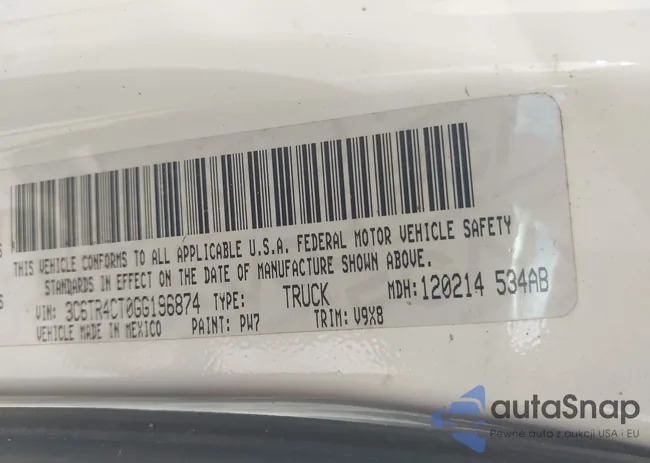 3C6TR4CT0GG196874: 42218216