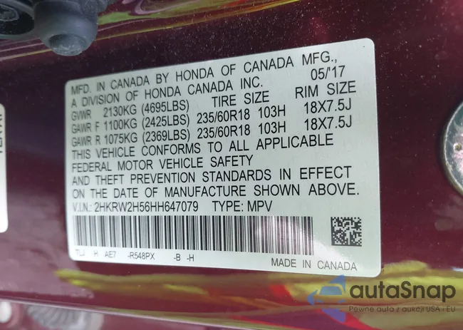 2HKRW2H56HH647079: 42218284