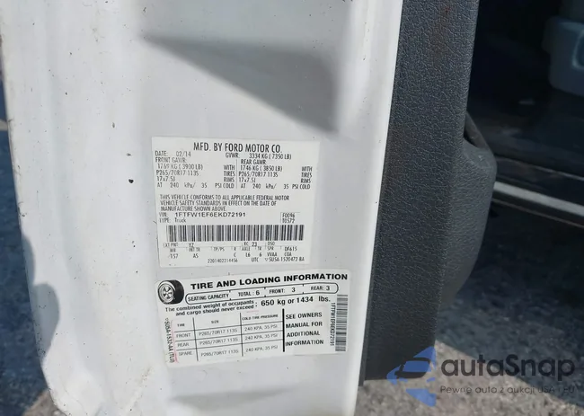 1FTFW1EF6EKD72191: 42219411