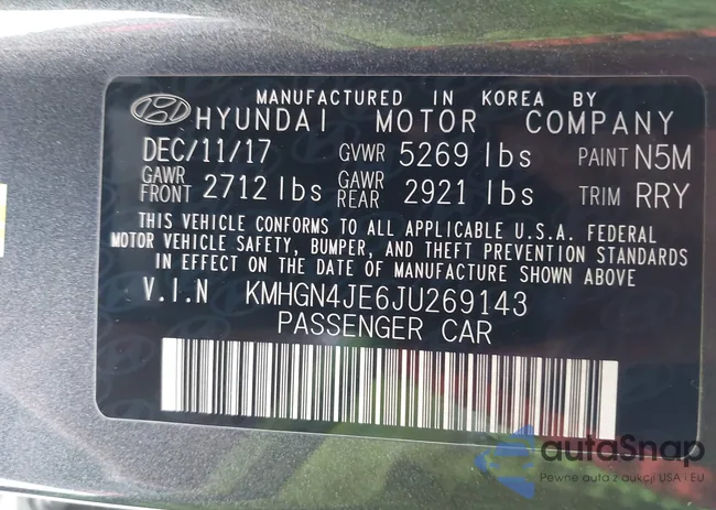 KMHGN4JE6JU269143: 42219466