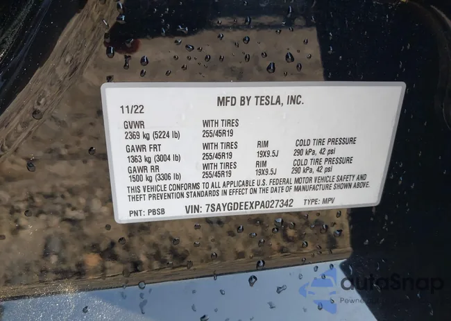 7SAYGDEEXPA027342: 42219502