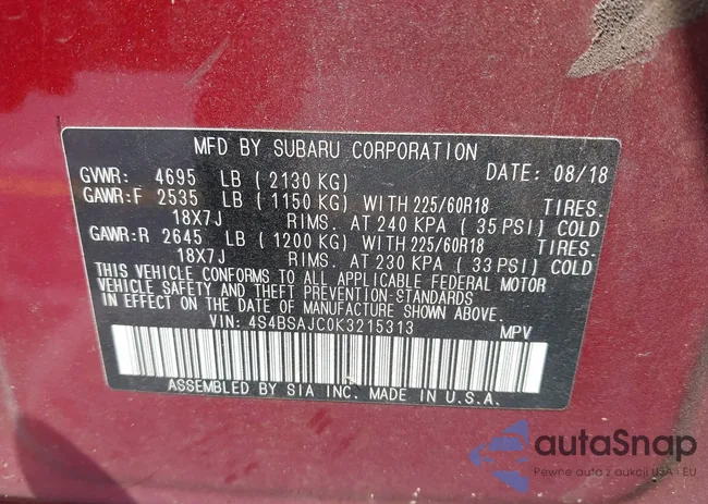 4S4BSAJC0K3215313: 42219670