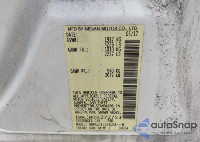 1N4AL3AP2HC272753: 42219787