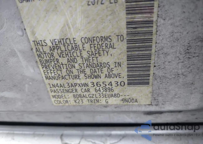 1N4AL3APXHN365430: 42219792