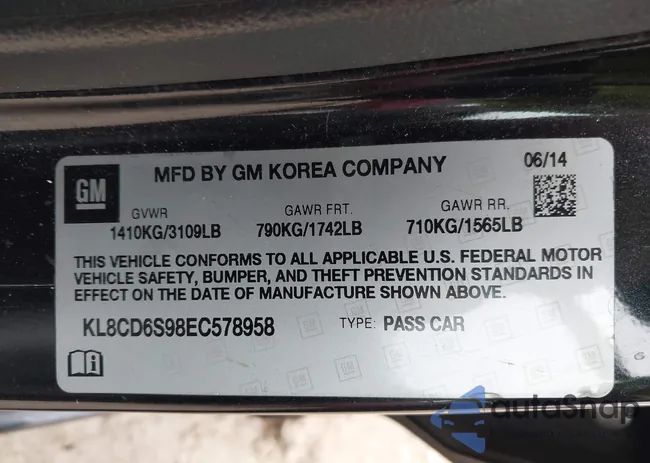 KL8CD6S98EC578958: 42219155