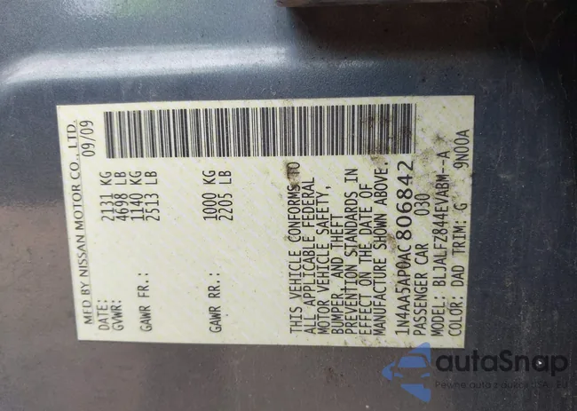 1N4AA5AP0AC806842: 42220428