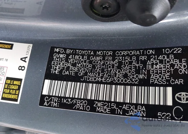 JTDBDMHE6P3000632: 42220478