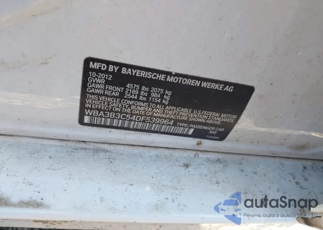 WBA3B3C54DF539964: 42220630