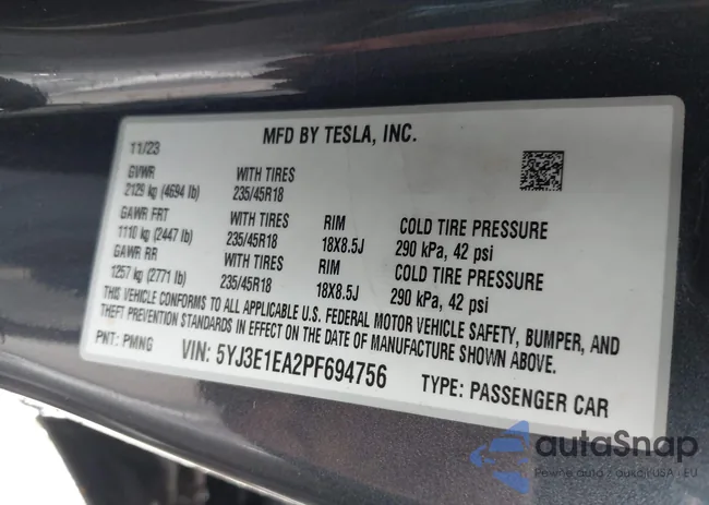 5YJ3E1EA2PF694756: 42220867