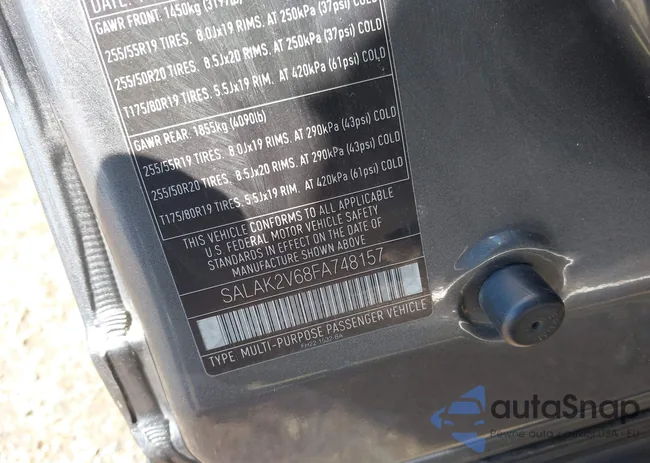 SALAK2V68FA748157: 42220888