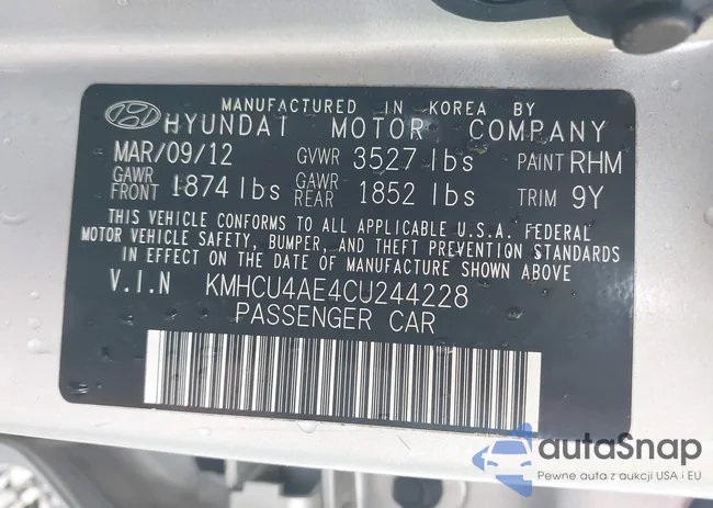 KMHCU4AE4CU244228: 42220911