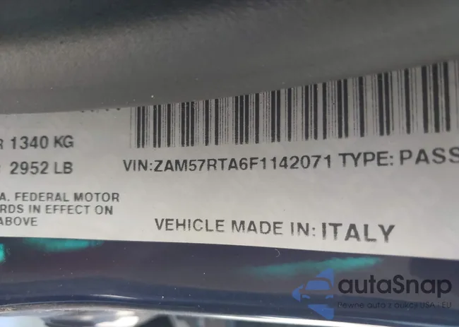 ZAM57RTA6F1142071: 42220118