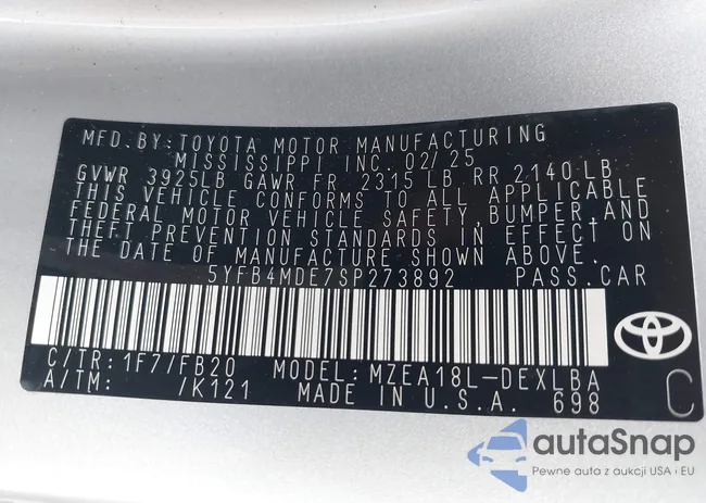 5YFB4MDE7SP273892: 42220159