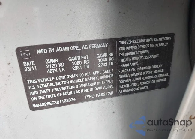 W04GP5EC3B1138374: 42220191