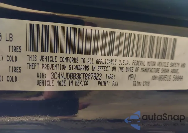 3C4NJDBB3KT807823: 42220206