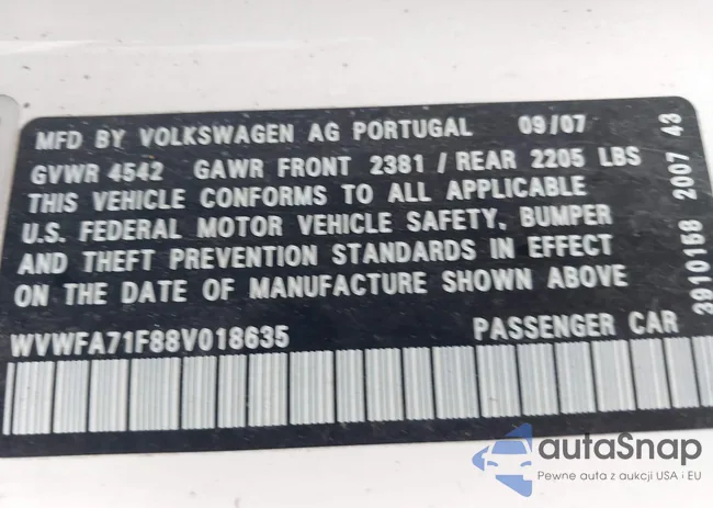 WVWFA71F88V018635: 42220306