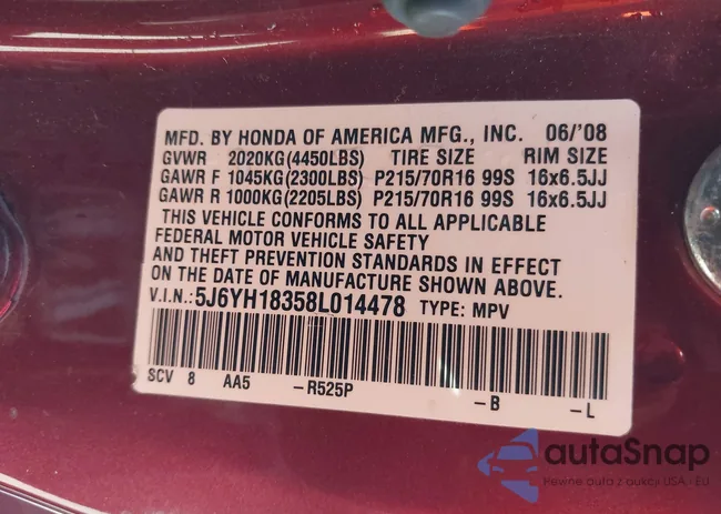 5J6YH18358L014478: 42221463