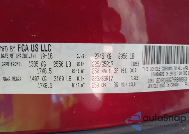 2C4RDGBG7HR600983: 42221546