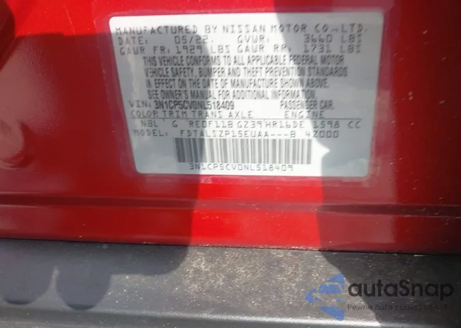 3N1CP5CV0NL518409: 42221821