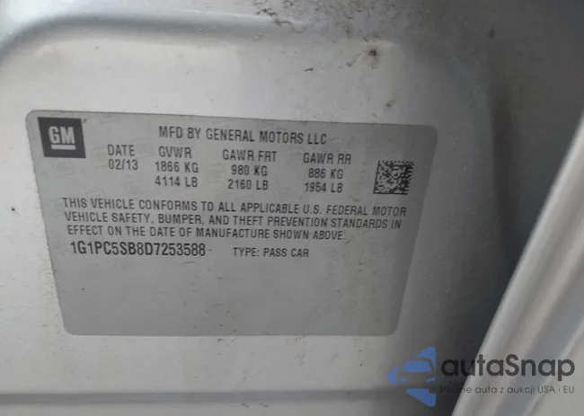 1G1PC5SB8D7253588: 42221822