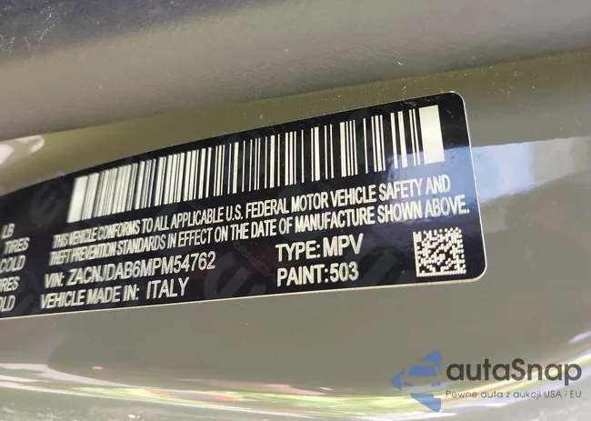 ZACNJDAB6MPM54762: 42221826