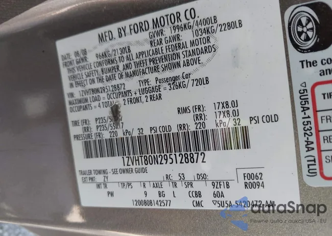 1ZVHT80N295128872: 42221830