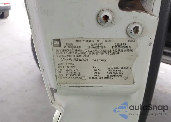 1GCHK29U25E148529: 42221929